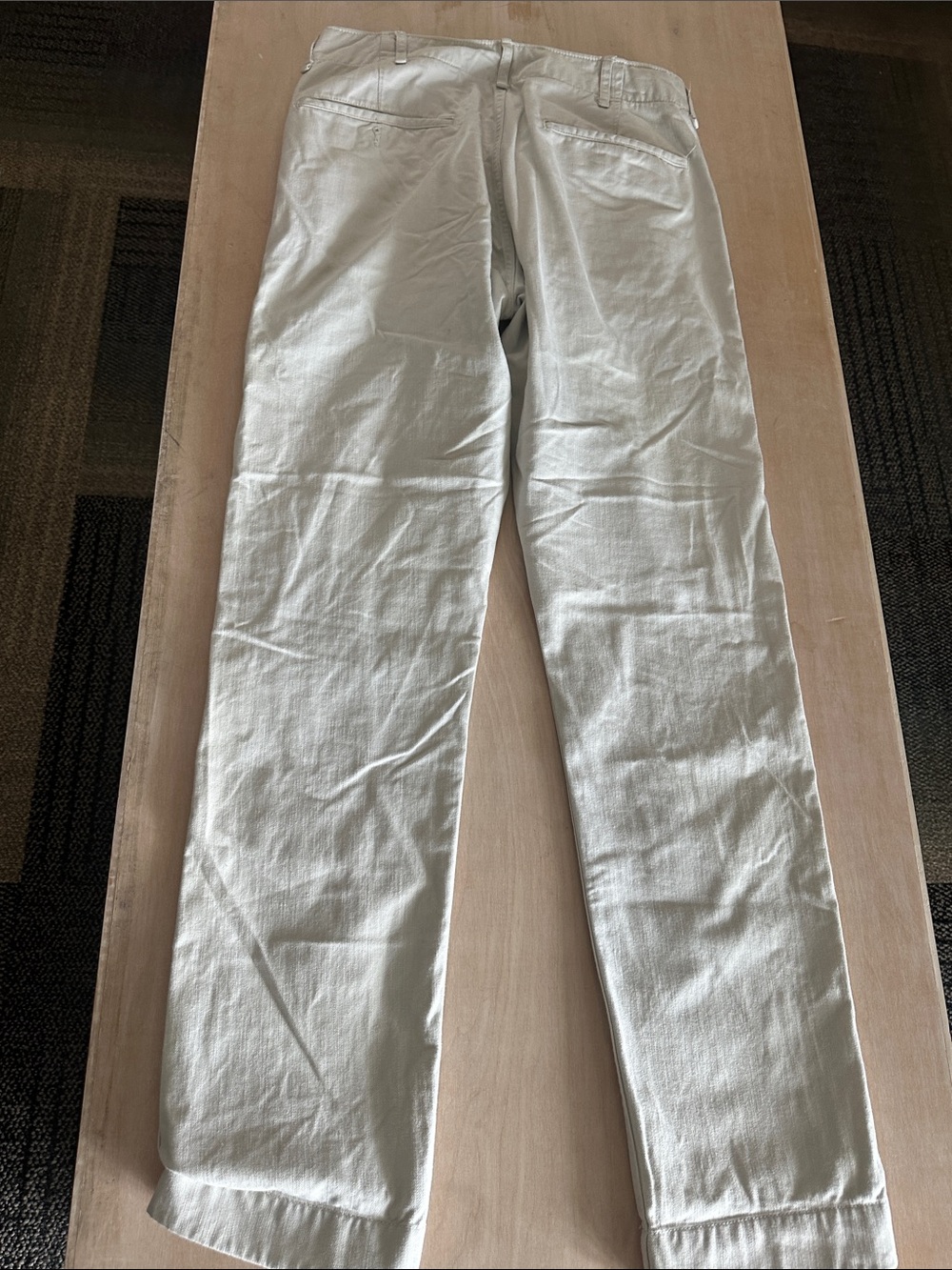 Buck mason officer pant Men's Casual Straight-Leg Pants in Light Beige